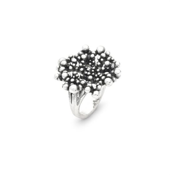 Ring Giovanni Raspini Woman Perlage in Silver 12608/18 - 12608/18
